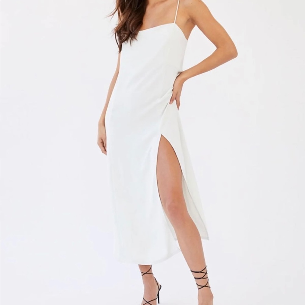 Aritzia Babaton Black Side Slit Midi Dress XXS